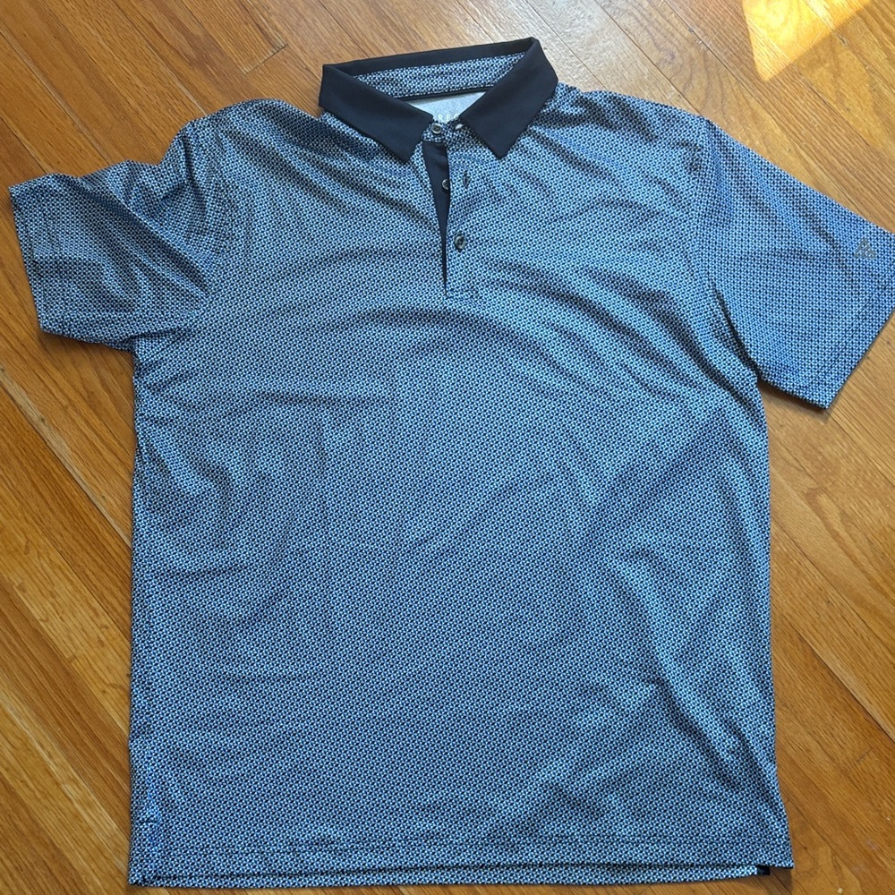 Men's Blue Patterned Polo Golf ⛳️ Shirt
